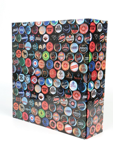 Альбом с 10 чёрными листами для хранения 350 кромчатых пробок, GRANDE. Albommonet, Россия