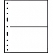 Лист-обложка GRANDE 2C (242х312 мм) из прозрачного пластика на 2 ячейки (216х150 мм). Leuchtturm, 336439/1