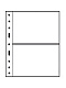 Лист-обложка GRANDE 2C (242х312 мм) из прозрачного пластика на 2 ячейки (216х150 мм). Leuchtturm, 336439/1