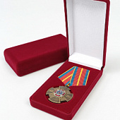 Футляр (62х116х26 мм) под медаль РФ d-37 мм с пятиугольной колодкой