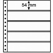 Листы-вкладыши R 5S (270х297 мм) на 5 ячеек (248х54 мм). Упаковка из 5 листов. Leuchtturm, 359390