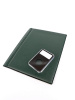 Карманный монетный альбом 192х232х13 мм для размещения 16 слабов, тёмно-зелёный