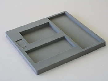 Флокированный ложемент под набор из 3 предметов и медаль