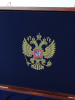 Нанесение герба РФ на внутреннюю крышку бокса Vintage L