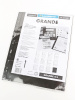 Листы-обложки GRANDE 4S (242х312 мм) двусторонние на 4 ячейки (216х72 мм). Упаковка из 5 листов. Leuchtturm, 312682