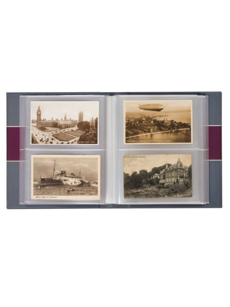 Альбом для исторических почтовых открыток (вместимость 200 шт). Leuchtturm, 348002 Альбом для исторических почтовых открыток (вместимость 200 шт). Leuchtturm, 348002