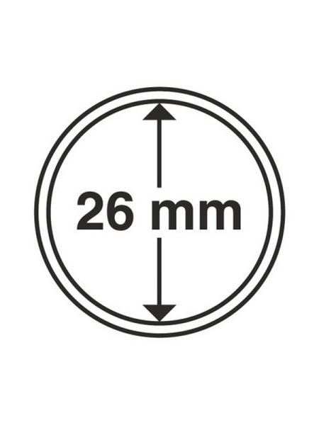 Капсулы GRIPS (CAPS) для монет 26 мм (в упаковке 10 шт). Leuchtturm, 309404 Капсулы GRIPS (CAPS) для монет 26 мм (в упаковке 10 шт). Leuchtturm, 309404