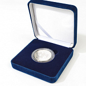 Футляр замшевый (92х92х36 мм) для 1 монеты в капсуле (диаметр 44 мм)