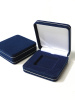 Футляр замшевый (92х92х34 мм) для 1 монеты в капсуле Quadrum (50х50х6 мм), тёмно-синий
