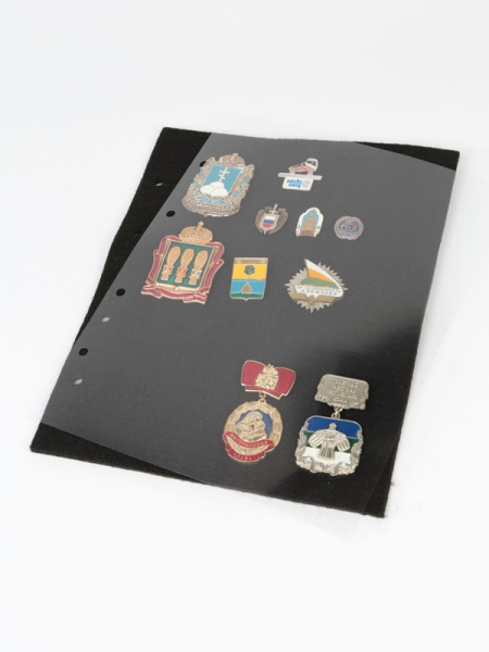 Войлочные листы для значков формата OPTIMA, упаковка из 5 листов. Albommonet, Россия