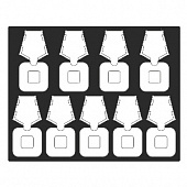 Футляр Presidio из искусственной кожи (301х245х34 мм) на 9 орденов с пятиугольной колодкой