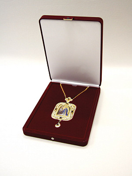 Футляр флокированный (220х300х50 мм) под иконку на цепочке