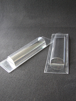 Блистер (полуцилиндр) с загибом краев под изделие 45,5х165,5х27 мм