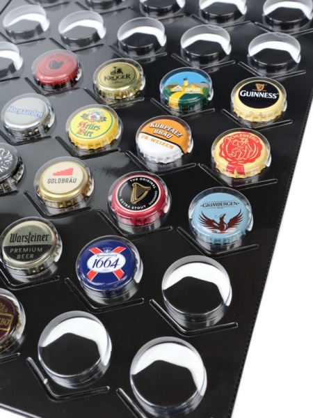 Чёрные листы для 35 кромчатых пробок (крышек). Формат GRANDE. Albommonet, Россия