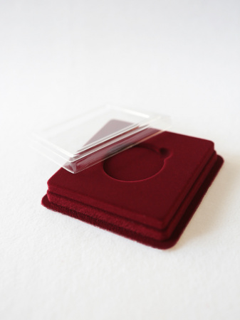 Сувенирная упаковка (106х106х20 мм) под монету, медаль (диаметр 45 мм, глубина 4 мм)