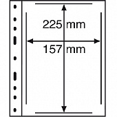 Листы-обложки OPTIMA ETB (202х252 мм) из прозрачного пластика для листов первого дня (157х225 мм). Упаковка из 10 листов. Leuchtturm, 338227