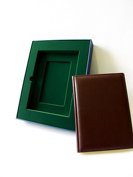 Флокированный ложемент в картонную коробку под ежедневник А5