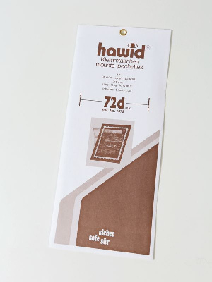 Клеммташи для почтовых блоков HAWID 217х72 мм (d), оборотная сторона чёрная, упаковка 10 шт, 311100 (1072)