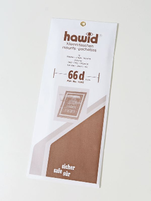 Клеммташи для почтовых блоков HAWID 217х66 мм (d), оборотная сторона чёрная, упаковка 10 шт, 302426 (1066)
