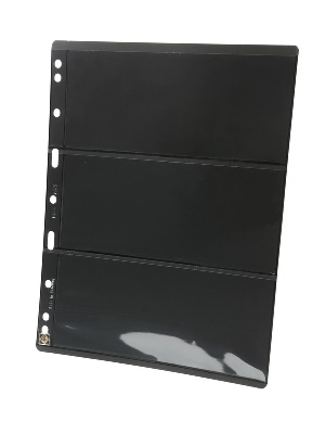 Листы-обложки VARIO PLUS 3S (216х280 мм) на 3 ячейки (195х84 мм). Упаковка из 5 листов. Leuchtturm, 311136
