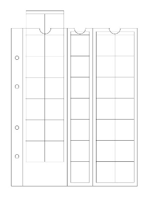 Лист-обложка для монет OPTIMA 27 (202х252 мм) из прозрачного пластика на 35 ячеек (31,5х32,7 мм). Диаметр 27 мм. Leuchtturm, 306013/1