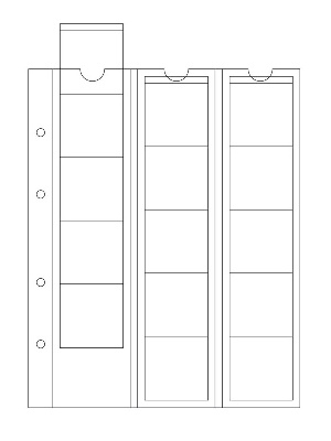 Листы-обложки для монет OPTIMA 42 (202х252 мм) из прозрачного пластика на 15 ячеек (48х46,5мм). Диаметр 42 мм. Упаковка из 5 листов. Leuchtturm, 338032