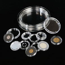 Прозрачные капсулы для монет и слитков Прозрачные капсулы для монет и слитков