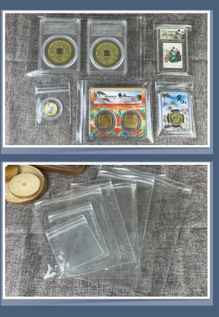 Чехлы, пакеты с zip клапаном для монет (108х155 мм). Упаковка 5 шт. PCCB MINGT, 801779