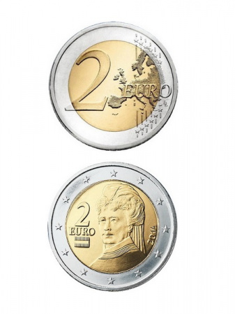 2 евро, Австрия. 2014 г.