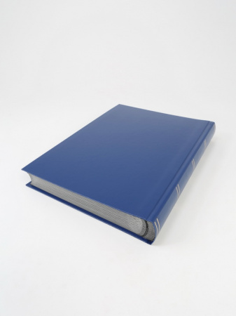 Альбом для марок (кляссер BASIC). A4. 30 листов (60 страниц) из чёрного картона с промежуточными листами из пергамина. Синий. Leuchtturm, 341748 / 317806
