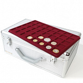 Алюминиевый кейс (CARGO L12) с 8 планшетами для 320 монет / монетный капсул диаметром до 33 мм