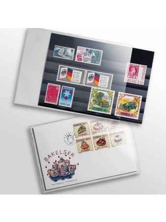 Листы-обложки для старых почтовых открыток (HP10). Формат 145х95 мм. Упаковка 50 шт. Leuchtturm, 329667