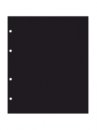 Прокладочный лист из картона формата НУМИС (Россия) 188х224 мм. Чёрный